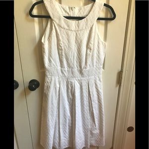 White House Black Market White shift dress